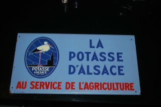 Vintage French Ads Metal Sign Potasse D 