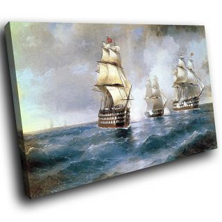 Ab239 Vintage Ships Sea Retro Modern Abstract Canvas Wall Art Picture Prints