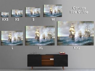 AB239 Vintage Ships Sea Retro Modern Abstract Canvas Wall Art Picture Prints 3