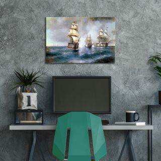 AB239 Vintage Ships Sea Retro Modern Abstract Canvas Wall Art Picture Prints 5