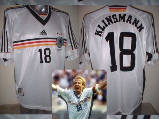 Germany Klinsmann Shirt Jersey Soccer Trikot Adidas Adult Xxl Deutscher Vintage