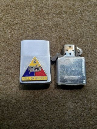 Wwii Us Army Zippo 2nd Armored Division 66th Armored Regiment