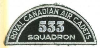 Modern Royal Canadian Air Cadet 533 Squadron Shoulder Flash