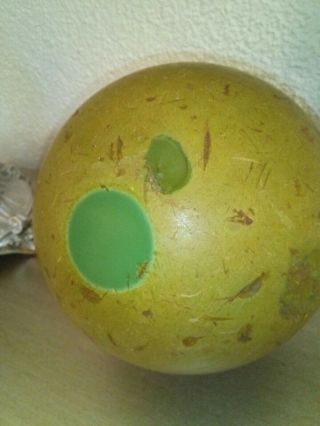 Antique Vintage 100 Old German Bakelite Catalin Ball Bright Green Rar