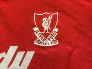 Vintage Liverpool 1991 Adidas Candy Football Shirt Jersey 34 - 36” XS 3