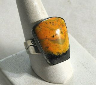 Jay King Dtr Sterling Silver Bumble Bee Jasper Ring Sz 9