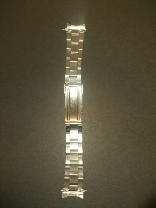 Vintage ROLEX 7835 SS Folded Oyster Bracelet Watch Band 19mm End Links 361 3