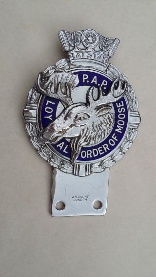 Vintage J R Gaunt P.  A.  P.  Loyal Order Of Moose