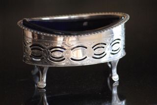 Solid Silver Salt,  Chester 1907,  Large Size,  George Nathan & Ridley Hayes,  36.  7g
