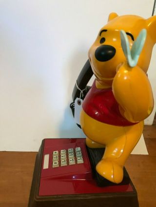 Vintage Disney Winnie The Pooh Push Button Phone - 1976 5
