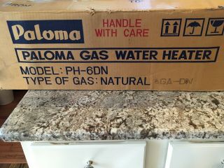 Vintage Paloma Gas Water Heater PH - 6DN NOS LOOK 4