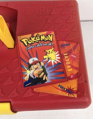 Vtg 90s Pokemon Card Holder Carrying Case Trading Nintendo Gamefreak w 4 Cases 3