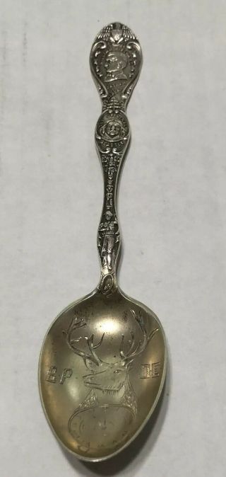 William Seward Alaska Yukon Pacific Exposition Sterling Silver Souvenir Spoon