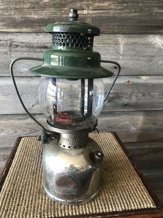 Vintage Coleman Lantern Canada Model 247 Kerosene Lantern Nickel.