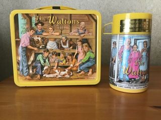 Vintage 1973 The Waltons Lunchbox And Thermos