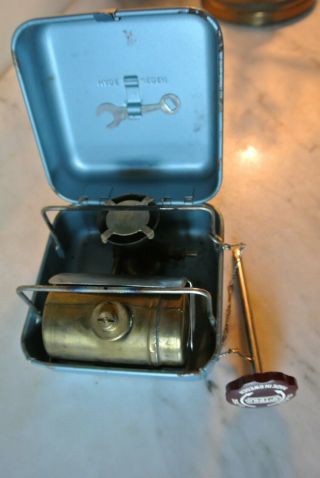 Vintage Optimus 8r Camping Backpack Hunting Stove Made In Sweden White Gas