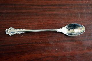 Spanish Baroque By Reed & Barton Sterling 1.  2 Oz.  Long Iced Tea Spoon 7 1/4 "