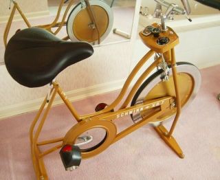 Vintage XR 7 Schwinn Exerciser Vintage Copper Look Stationary Bike 2