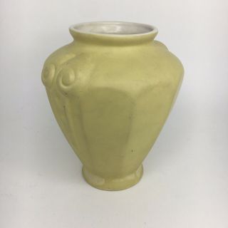 Coors Beer Colorado State Fair 1939 Vase Yellow Antique Vintage Pottery Rare 3
