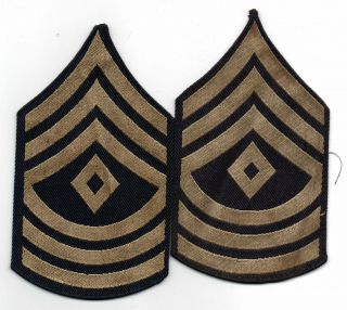 2 World War Ii Us Army First Sergeant Rank Fsgt Patches