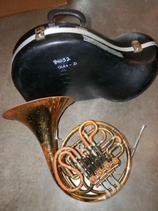 Vintage 1952 Olds Los Angeles Double French Horn Noreserve