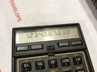 HP - 41CX Rare Vintage Programmable Calculator Great case bats 3