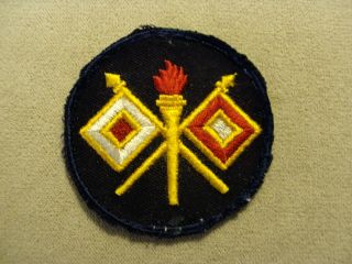 Wwii Us Army Signal Corp Shoulder Patch / Flash