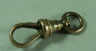 Victorian 9ct Rose Gold Watch Chain Dog Clip 2g 2.  4cm
