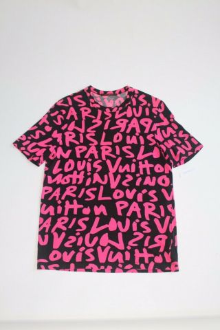 Louis Vuitton Stephen Sprouse T Shirt L Large Rare 100 Authentic In Neon Pink