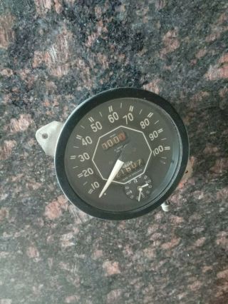 Mgtf Mg Tf Ya Yb Jaeger Speedometer With Clock - Rare