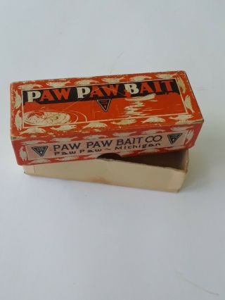 Paw Paw Bait Lure Box,  Paw Paw Bait Co.  Paw Paw,  Michigan