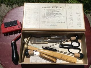 Vintage Deluxe Upholsterers’ Tool Kit No.  2 George W.  Mount