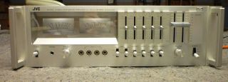 Vintage Jvc Ja - S44 Silver Face Stereo Integrated Dc Amplifier Eq & Rack Handles