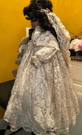 Masterpiece Gallery Pamela Erff ANTIQUE LACE AFRICAN AMERICAN Bride Doll EUC 5