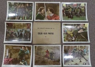 Adventures Of Robin Hood 1938 Rare Color - Glos Set Of 8 8x10 Photos Errol Flynn