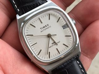 Vintage 1987 Timex Automatic Date Mechanic Men’s Watch Serviced Strap