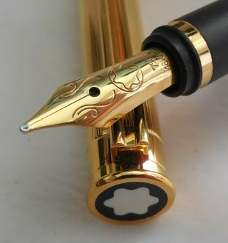 Vintage Montblanc Noblesse Gold Fountain Pen Pen.