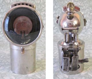 RARE Antique French CICCA CARBIDE BICYCLE LAMP Vintage Bike Light Complete 4