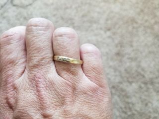 Vintage MENS 14K GOLD RING SIZE 10,  / - with extra 10k Gold links antique 4