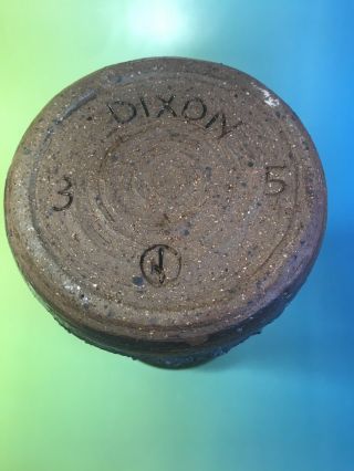 Vintage Stoneware Studio Pottery Vase Mid Century Signed Dixon Antique? 3