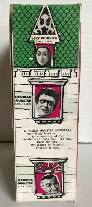 RARE 1964 MUNSTERS Lily Munster TV Remco Doll Figure BOX ONLY - Great Graphics 3