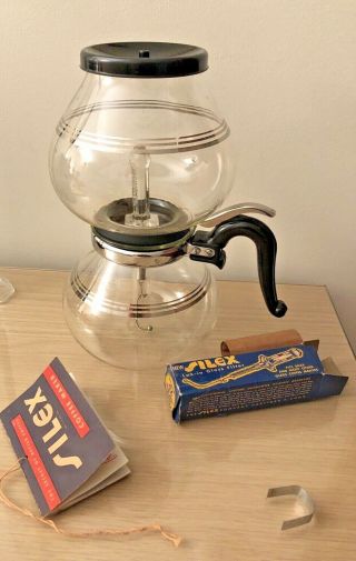 Vintage 8 Cup Proctor Silex Vacuum Coffee Maker Complete