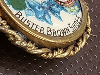 Vintage Celluloid Buster Brown Shoe Pin 4