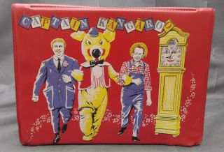 Vintage 1964 Captain Kangaroo Vinyl Lunchbox With Thermos