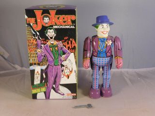 Vintage 1989 The Joker Mechanical Windup Billiken & Dc Comics Japan