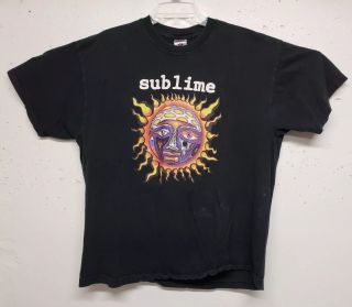 Vintage Rare 90s Sublime 2 Sided Skunk Records Long Beach T Shirt Size Xl