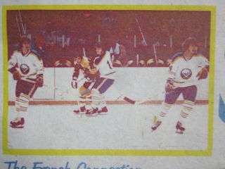 VINTAGE RARE BUFFALO SABRES THE FRENCH CONNECTION PHOTO PENNANT NHL THE AUD N Y 3