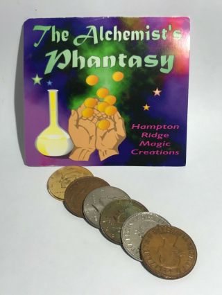 Scarce Vintage Magicians - The Alchemists Phantasy Coin By Hampton Ridge Magic