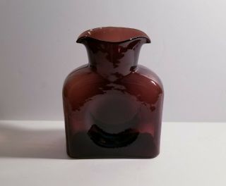 Blenko Water Bottle Chestnut vintage color ran 1 year only 1965 8