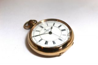 Vintage Lancashire Watch Co Ltd Gold Plated Centre Second Pocket Watch Large
